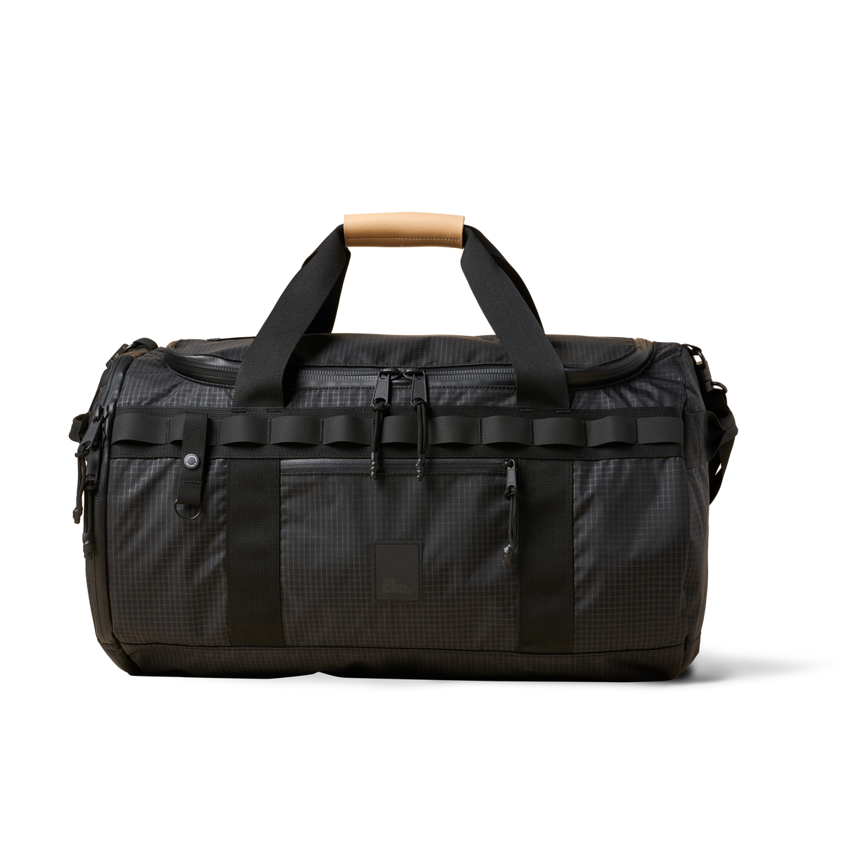 The Brown Buffalo Duffalo 50L travel duffel in Black Grid