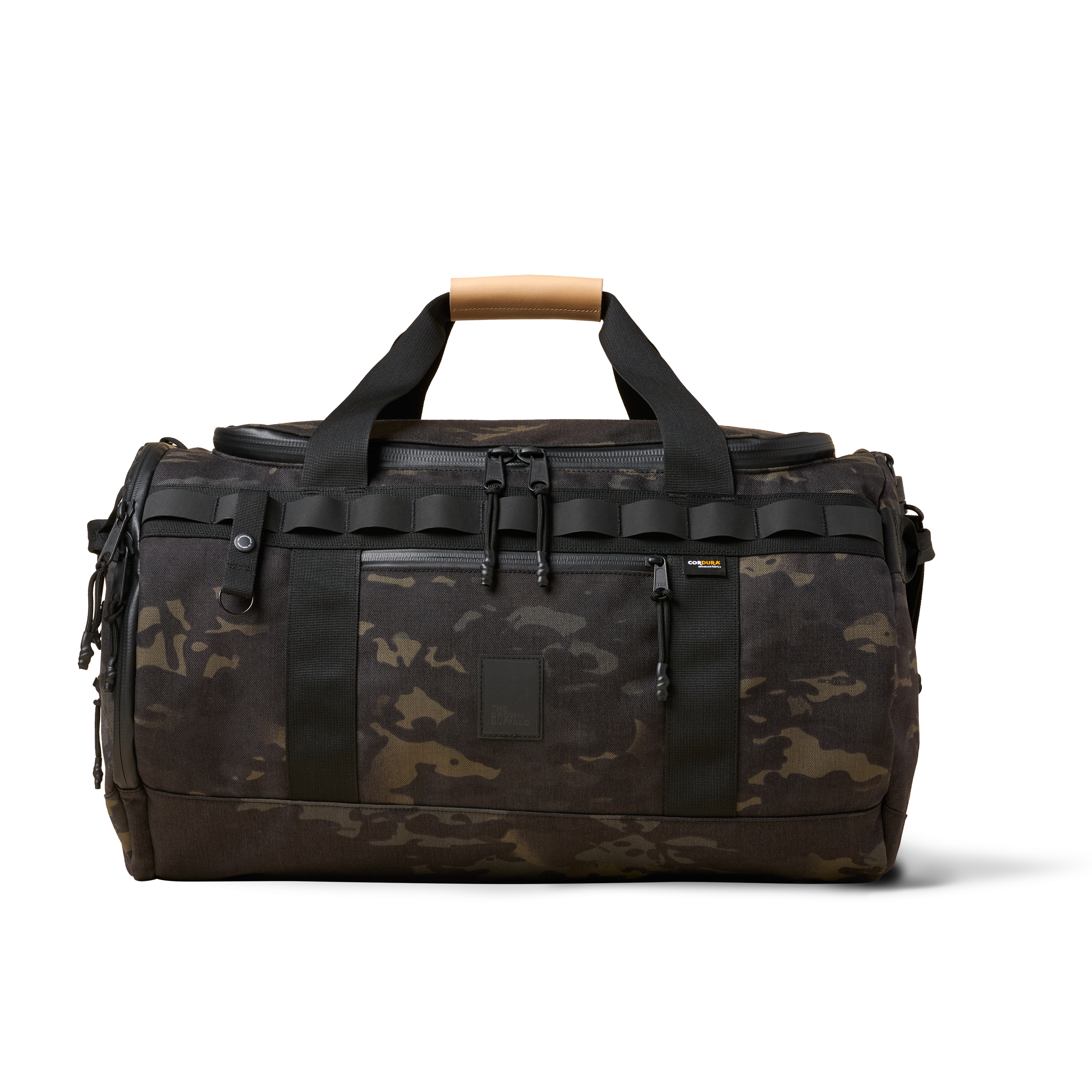 The Brown Buffalo Duffalo 50L travel duffel in Black Multicam, view 2