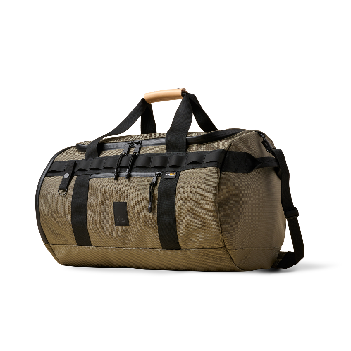 The Brown Buffalo Duffalo 50L travel duffel in Ranger Green Ballistic