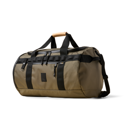 The Brown Buffalo Duffalo 50L travel duffel in Ranger Green Ballistic