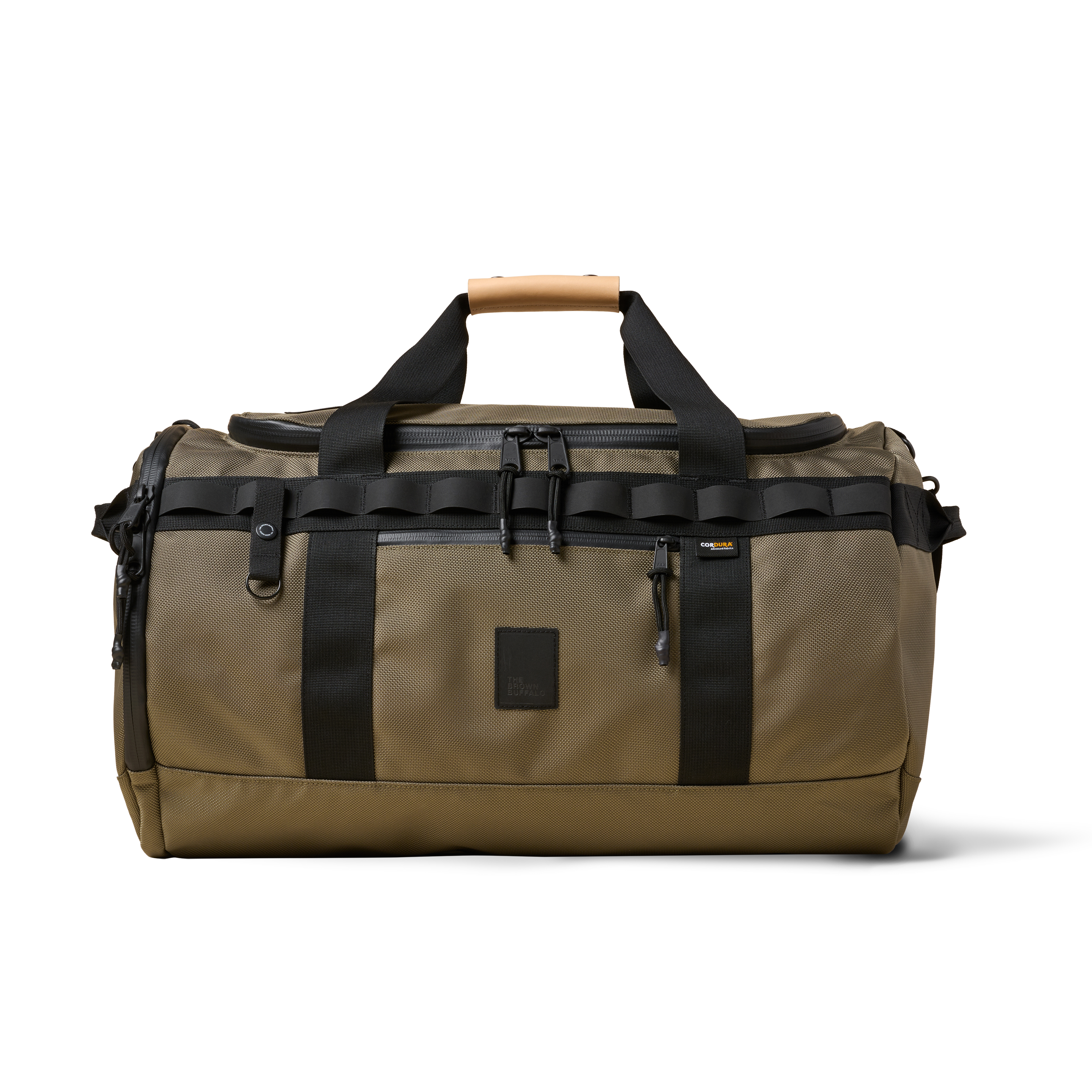 The Brown Buffalo Duffalo 50L travel duffel in Ranger Green Ballistic, view 2