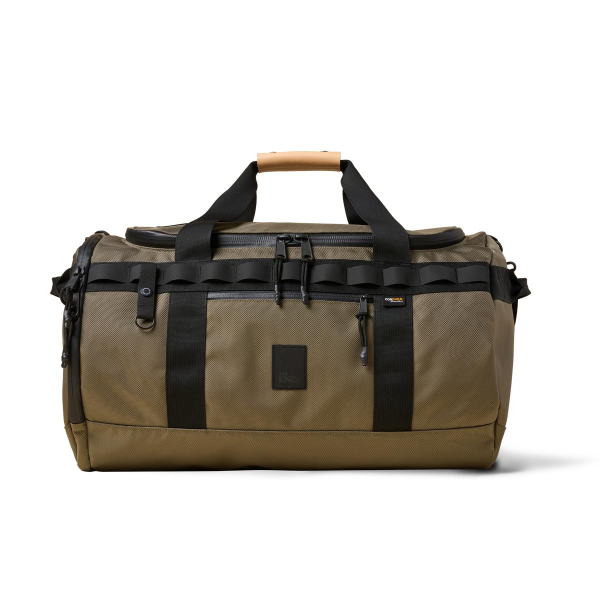 The Brown Buffalo Duffalo 50L travel duffel in Ranger Green Ballistic, view 2