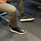 MOCALMO Men's Figaro Leather Sneaker in Black, view 7