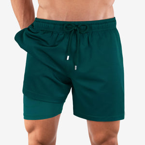 length:classic night green hybrid short studio front