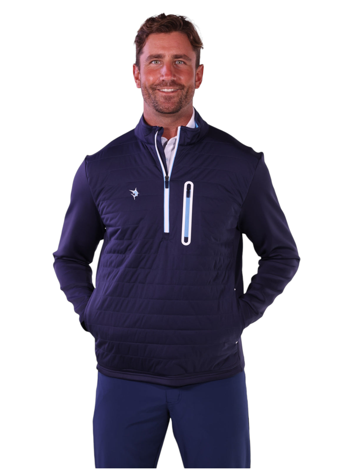 White Water Life Hampton Pullover Technical Layer in Navy, view 6