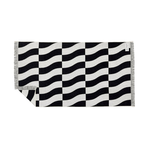 Ruby Mint Hydra black and gray cotton beach towel, image 2 of 2