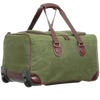 Maxwell Waxed Canvas Rolling Duffel Bag