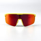 BOLD Flash photochromic sunglasses in blue and yellow, view 2