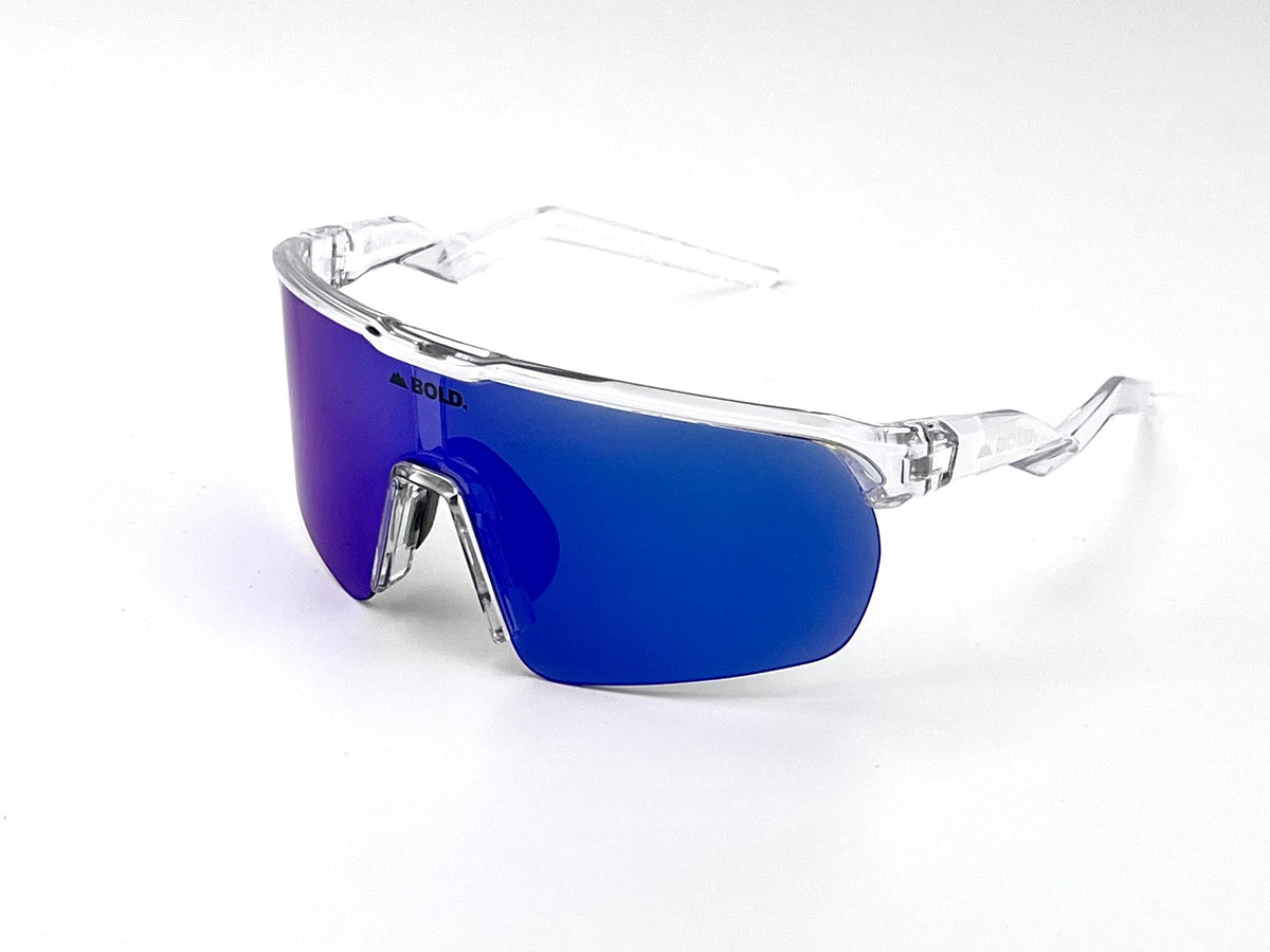 BOLD Flash photochromic sunglasses in white, view 1