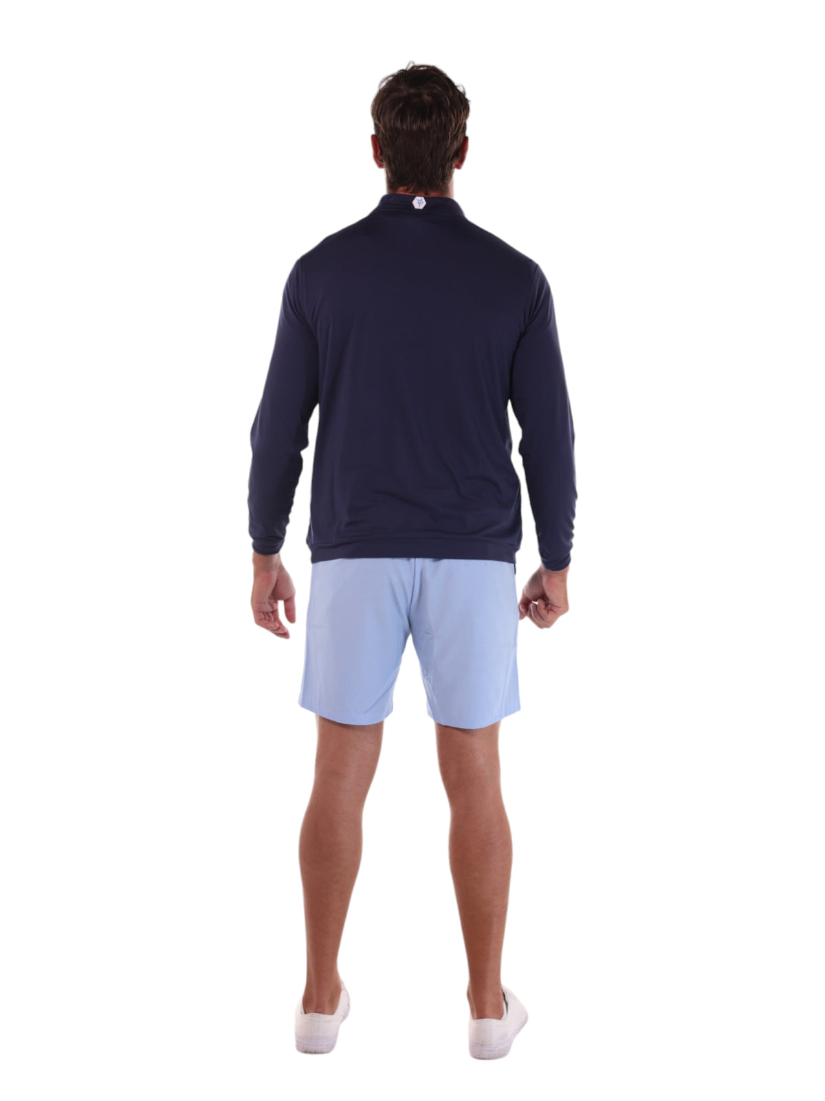 White Water Life Long Beach Quarter Zip in Navy, view 5