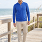 White Water Life Long Beach Quarter Zip in Royal, view 2