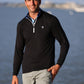 White Water Life Long Beach Quarter Zip in Black, view 3