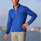 White Water Life Long Beach Quarter Zip in Royal, view 4