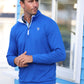 White Water Life Long Beach Quarter Zip in Royal, view 5