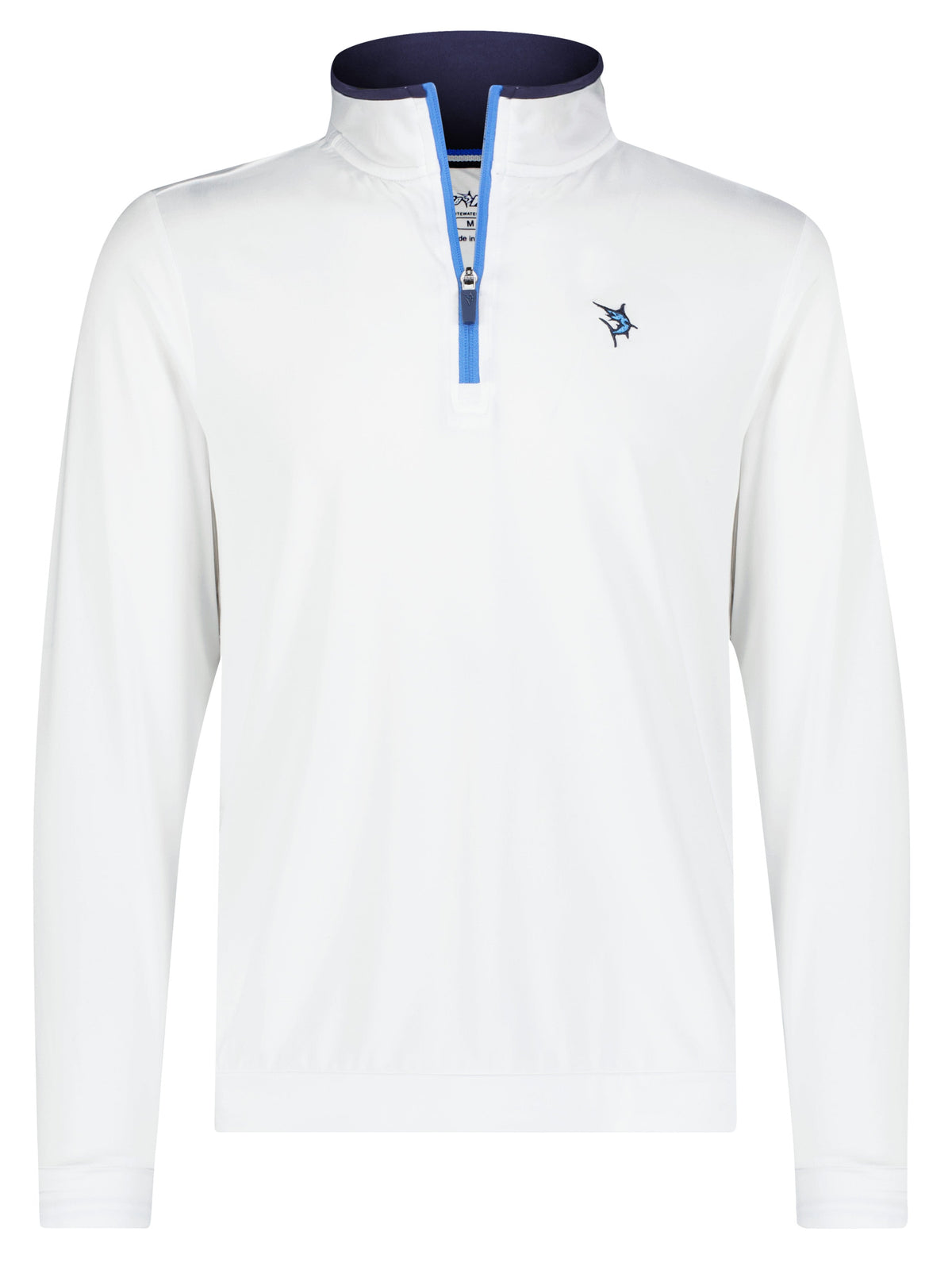 White Water Life Long Beach Quarter Zip in White