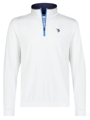 White Water Life Long Beach Quarter Zip in White