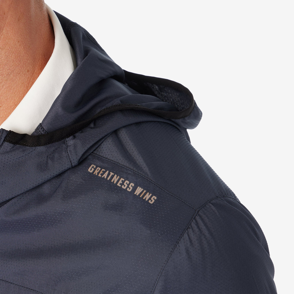 Greatness Wins Windbreaker Jacket in Navy, view 5