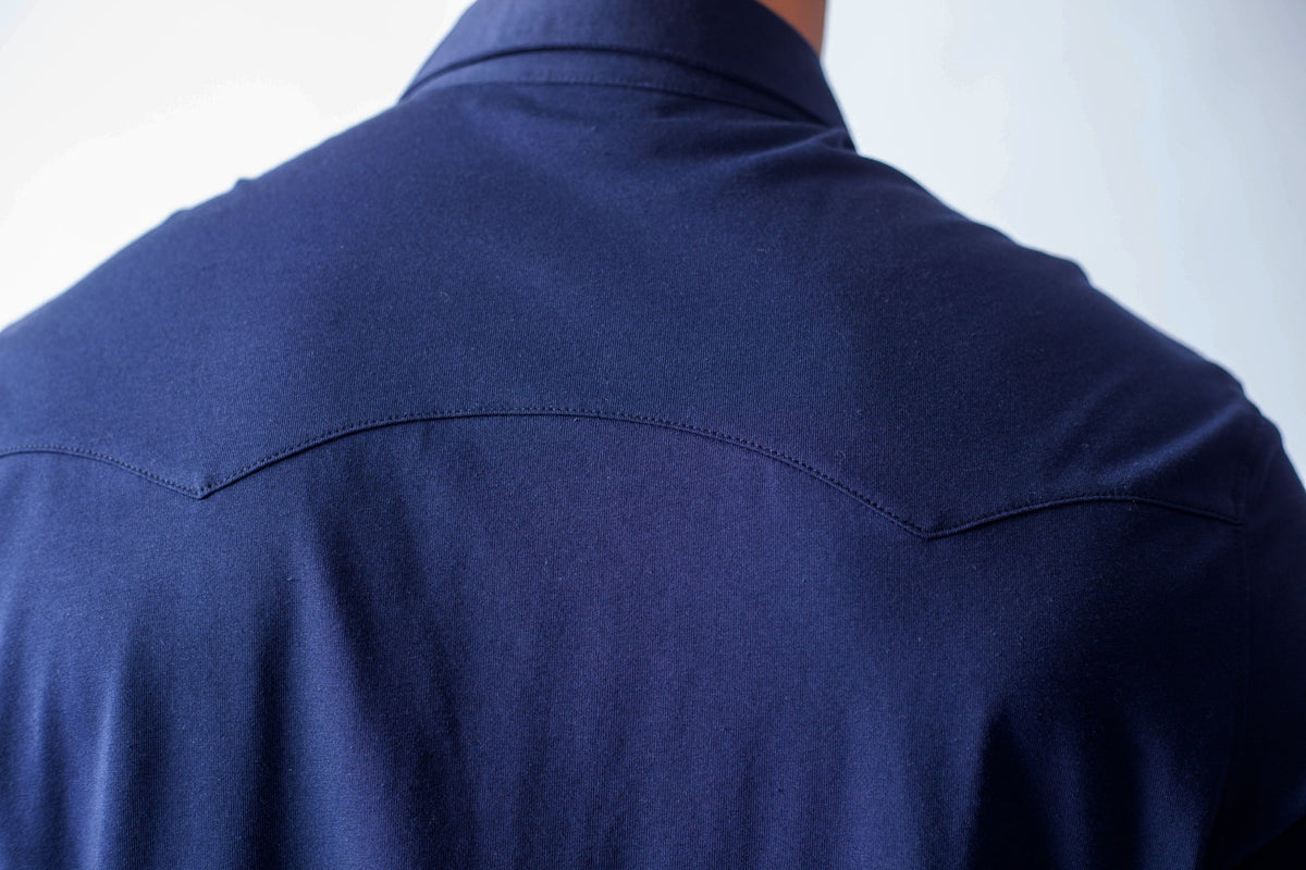 Buki CINQO Western Tech Shirt in Navy, view 5