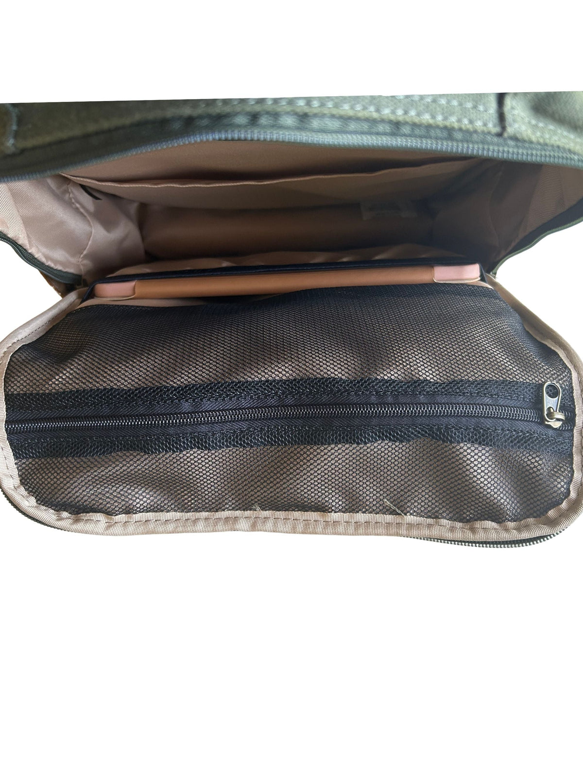 Miami Leathers Maxwell waxed canvas and leather laptop backpack, image 5 of 10