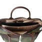 Miami Leathers Maxwell top zip waxed canvas laptop messenger bag, image 3 of 10