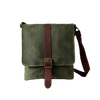 Maxwell Compact Waxed Canvas and Leather Messenger Bag