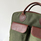 Miami Leathers Maxwell top zip waxed canvas laptop messenger bag, image 9 of 10