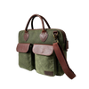 Maxwell Top-Zip Waxed Canvas and Leather 16 Inch Laptop Messenger Bag