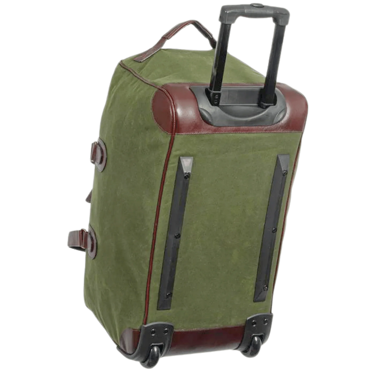 Miami Leathers Maxwell waxed canvas rolling duffel bag, image 3 of 10