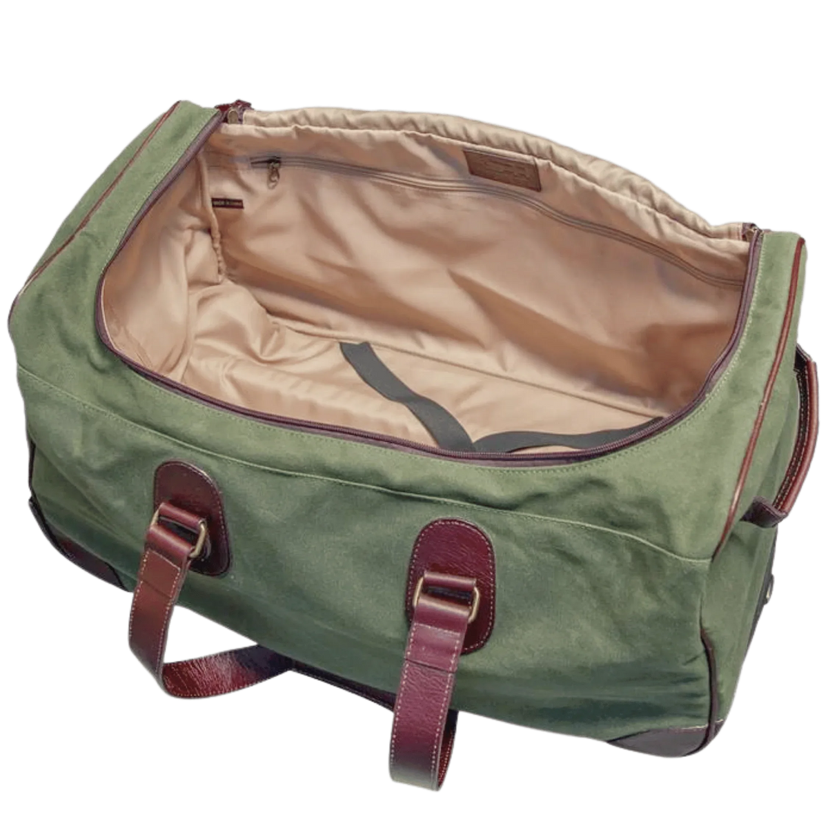 Miami Leathers Maxwell waxed canvas rolling duffel bag, image 7 of 10