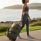 Miami Leathers Maxwell waxed canvas rolling duffel bag, image 5 of 10