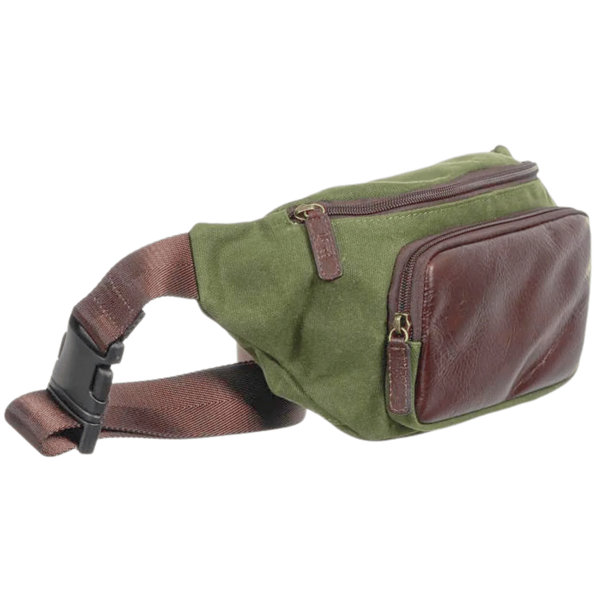 Miami Leathers Maxwell waxed canvas waist pack sling, image 1 of 6