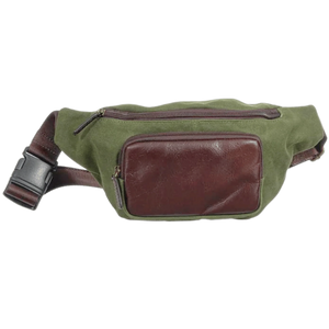 Miami Leathers Maxwell waxed canvas waist pack sling, image 3 of 6