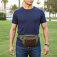 Miami Leathers Maxwell waxed canvas waist pack sling, image 6 of 6