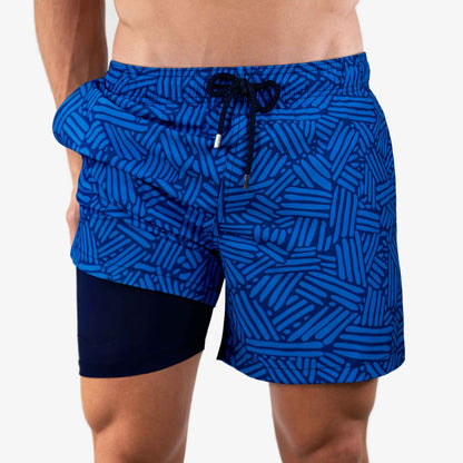 length:classic blue lake hybrid short studio front