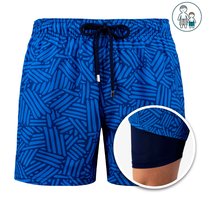 Mens-blue-swim-trunk