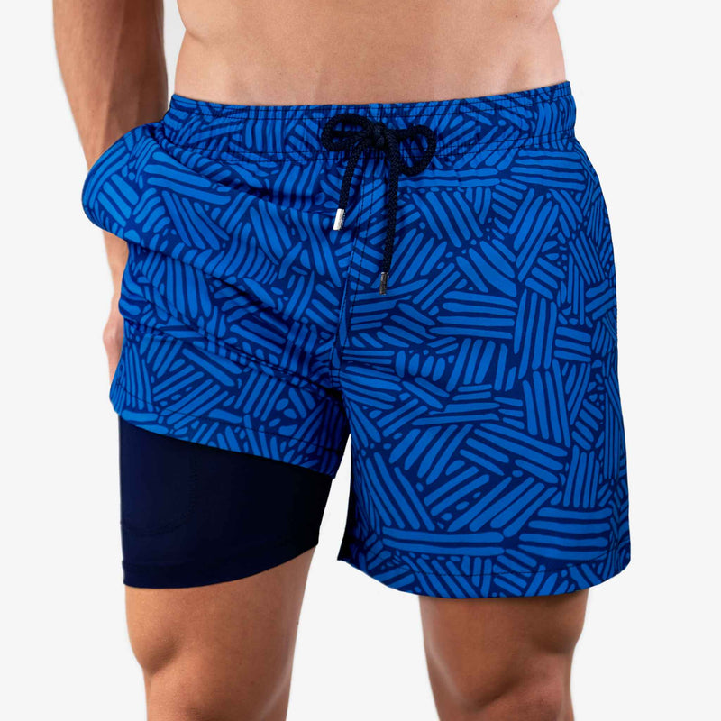 Mens-blue-swim-trunk