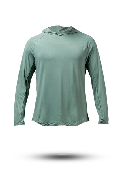 Varlo Men's Terra Recovery Element Hoodie Shirt in Low Light Olive