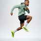 Varlo Men's Terra Recovery Element Hoodie Shirt in Low Light Olive, view 14