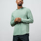 Varlo Men's Terra Recovery Element Hoodie Shirt in Low Light Olive, view 9