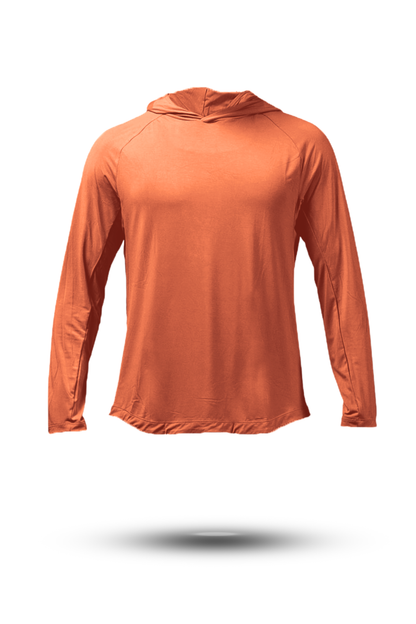 Varlo Men's Terra Recovery Element Hoodie Shirt in Sunfire Clay