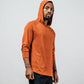Varlo Men's Terra Recovery Element Hoodie Shirt in Sunfire Clay, view 7