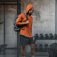 Varlo Men's Terra Recovery Element Hoodie Shirt in Sunfire Clay, view 4