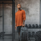 Varlo Men's Terra Recovery Element Hoodie Shirt in Sunfire Clay, view 13