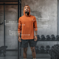 Varlo Men's Terra Recovery Element Hoodie Shirt in Sunfire Clay, view 3