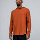 Varlo Men's Terra Recovery Element Hoodie Shirt in Sunfire Clay, view 5