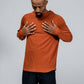Varlo Men's Terra Recovery Element Hoodie Shirt in Sunfire Clay, view 6