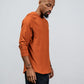 Varlo Men's Terra Recovery Element Hoodie Shirt in Sunfire Clay, view 12