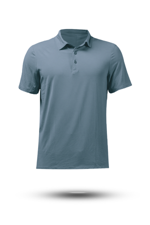 Varlo Men's Terra Recovery Polo in Ash Gray