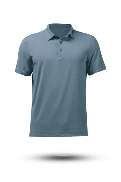 Varlo Men's Terra Recovery Polo in Ash Gray