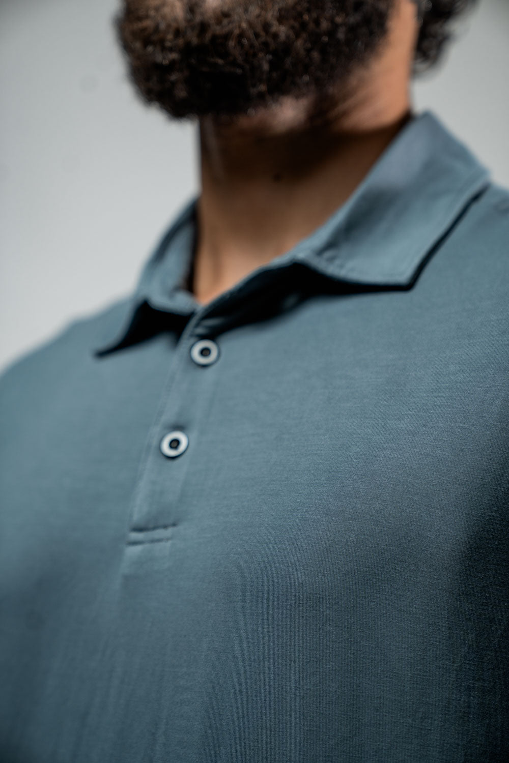 Varlo Men's Terra Recovery Polo in Ash Gray, view 13